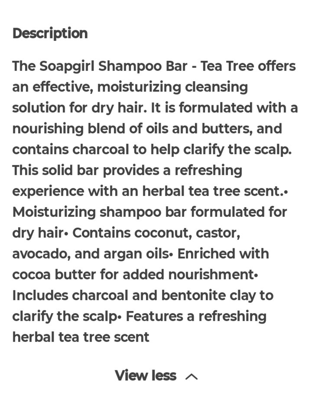 Tea Tree Shampoo Bar (Gray & White) - Picture 2 of 2